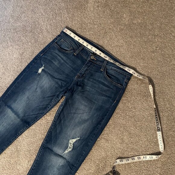 Flying Monkey Platinum Distressed Skinny Jeans MADE IN USA Size 26 (32x28) - Picture 10 of 14